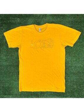 Vintage Y2K Apple Store Field Trip T-Shirt iMac iPhone iPod Tech Promo Yellow S